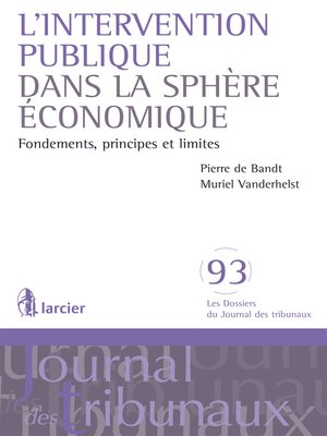 cover image of L'intervention publique dans la spère économique